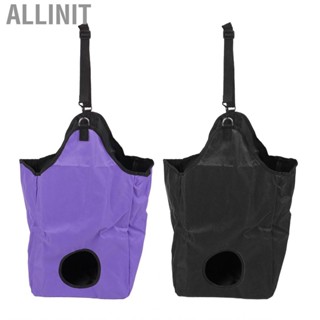 Allinit Horse Hay Bag 600D Oxford Cloth Reduces Waste Slow Feeder Tote Horse Bag for Livestock