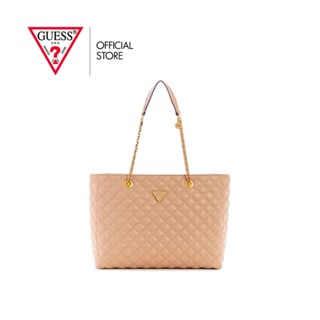 GUESS กระเป๋าถือ รุ่น QA874823 GIULLY TOTE สีเบจ