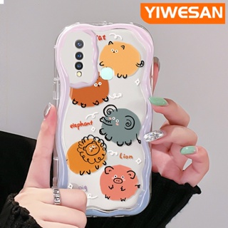 เคสโทรศัพท์มือถือ ซิลิโคนใส กันกระแทก ลายการ์ตูนสวนสัตว์น่ารัก สีสันสดใส สําหรับ VIVO Y19 Y5s