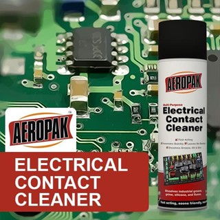 สเปรย์น้ำยาทำความสะอาดแผงวงจรไฟฟ้า ล้างหน้าสัมผัส แผงวงจร เมนบอร์ด AEROPAK Electronic contact cleaner 500 ml.