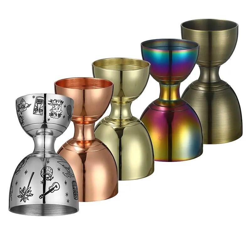 Stainless Steel Bell Jigger Measuring Jigger Cocktail Jigger Commercial 2oz. / 1oz Bar Tool