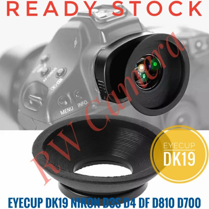 Eyecup DK19 Nikon DF D4 D4S D5 D5s D700 D800 D800E D810 F5 F6 Eye ถ้วยชิ้นยางดู Finder D850 D3 D3S