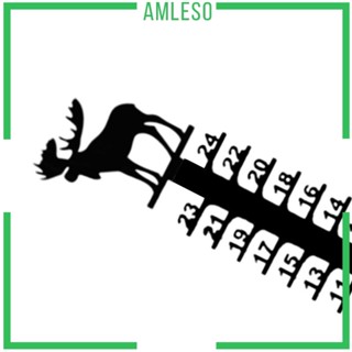 [Amleso] ไม้บรรทัดวัดหิมะ โลหะ สําหรับตกแต่งสวน กลางแจ้ง
