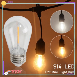 Yew หลอดไฟคริสตัล LED S14 2200K E27 สีขาวอบอุ่น สําหรับตกแต่งบ้าน