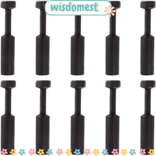 Wisdomest ปลั๊กเชื่อมต่อท่ออากาศ 1/4 นิ้ว OD สีดํา 20 ชิ้น