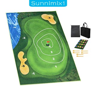 [Sunnimix1] เสื่อฝึกตีกอล์ฟ และลูกกอล์ฟ สําหรับสนามหลังบ้าน ในร่ม และกลางแจ้ง