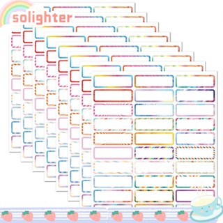 Solighter สติกเกอร์ฉลากเขียนชื่อได้ กันน้ํา สําหรับเด็ก 150 ชิ้น ต่อถุง 2 ถุง