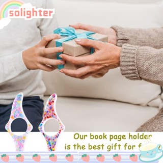 Solighter ที่คั่นหนังสือนิ้วหัวแม่มือ ที่คั่นหน้าหนังสือ เรซินใส ที่คั่นหนังสือสํานักงาน 2 ชิ้น