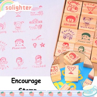 Solighter แสตมป์อัลบั้ม ภาษาอังกฤษ DIY สําหรับเด็กอนุบาล