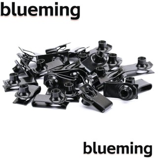 Blueming2 น็อตสปริง เหล็ก รูปตัว U สีดํา 1*0.3 นิ้ว กันกัดกร่อน 20 ชิ้น