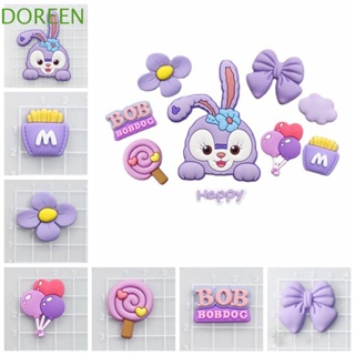 Doreen กิ๊บติดผม PVC รูปตุ๊กตา 3D DIY สําหรับตกแต่งเครื่องประดับ 5 ชิ้น