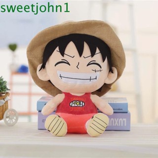 Sweetjohn ตุ๊กตาลิง D Luffy น่ารัก ผ้าฝ้าย PP นิ่ม ขนาด 25 ซม. ของขวัญ ของเล่นสําหรับเด็ก