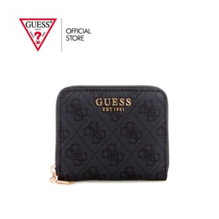 GUESS กระเป๋าผู้หญิง รุ่น SG850037 LAUREL SLG SMALL ZIP AROUND สีดำ กระเป๋าสตางค์