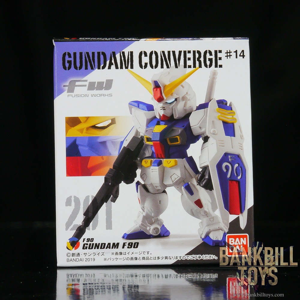 กันดั้ม ฺBandai Candy Toy FW Gundam Converge #14 No.201 Gundam F90
