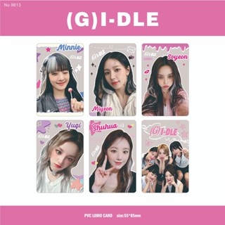 Gidle อัลบั้มรูปภาพ PVC แบบใส (G) I-DLE Lomo Card 6 ชิ้น ต่อชุด