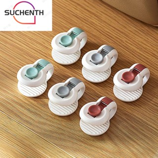 Suchenth 6 ชิ้น หัวเข็มขัดที่นอน, กันลื่น ไม่ใช้เข็ม ผ้าห่ม คลิปยึด, พลาสติก แคลมป์ ผ้าปูที่นอน ผ้านวม ที่นอน