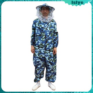 [Lslye] ชุดเสื้อฮู้ด ผ้าฝ้าย ป้องกันผึ้ง สําหรับเลี้ยงผึ้ง