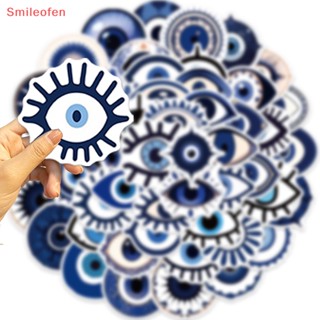 [Smileofen] ใหม่ สติกเกอร์ ลายการ์ตูนกราฟฟิตี้ Turkish Evil Eye Medusa Eye สําหรับติดตกแต่งตู้เย็น แล็ปท็อป กระเป๋าเดินทาง สเก็ตบอร์ด DIY 50 ชิ้น