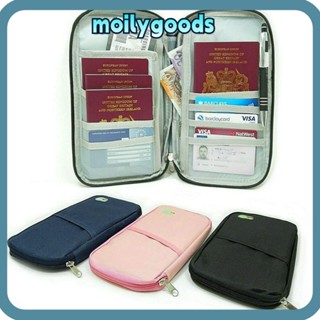 Moilyhd ที่เก็บบัตรเครดิต มีซิป อุปกรณ์เสริม สําหรับเดินทาง