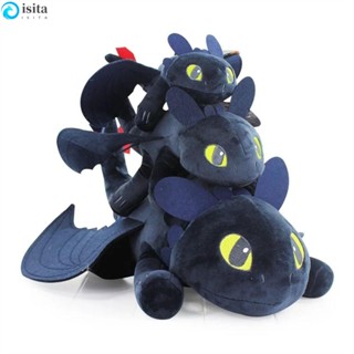 Isita ตุ๊กตาฟิกเกอร์ การ์ตูนมังกร How To Train Your Dragon 3 How To Train Your Dragon 20 27 35 ซม. สีดํา สีขาว ของเล่น ของขวัญ สําหรับเด็ก