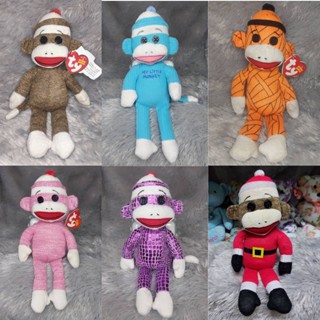 ตุ๊กตาลิง ty Socks The Socks Monkey ขนาด 9 นิ้ว - AM 06(2)