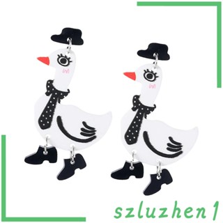 [Szluzhen1] ต่างหูอะคริลิค รูปสัตว์น่ารัก สําหรับวันเกิด