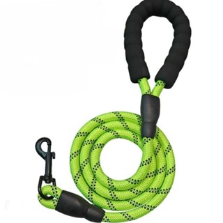 Pidan สายจูงเรืองแสง ตะขอเงิน  สายจูงสัตว์เลี้ยง สายจูงหมา สายจูงสุนัข Pet Durable Reflective Leash