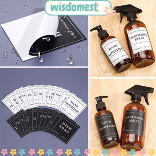 WISDOMEST สติกเกอร์ PVC กันน้ํา สําหรับติดขวดสบู่