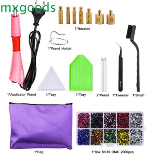 Mxgoods ชุดเครื่องมือสว่านเพชรเทียม แก้วคริสตัล สําหรับตกแต่งเล็บ