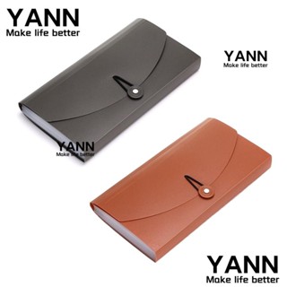 Yann1 แฟ้มพลาสติก สีน้ําตาล และสีเทา 13 ช่อง สําหรับใส่ใบเสร็จรับเงิน เอกสารธุรกิจ 2 แพ็ก