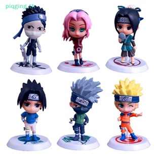 Piqging โมเดลฟิกเกอร์ PVC รูปปั้นอนิเมะ Naruto Shippuden สําหรับเก็บสะสม 6 ชิ้น ต่อชุด