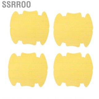 Ssrroo 4Pcs/Set Car Clear Door Bowl Cup Handle Guard Film Paint Scratch Protection  Universal