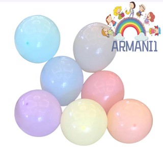 [armani1.th] ลูกโป่งยาง สีมาการอง เป็นมิตรกับสิ่งแวดล้อม สําหรับตกแต่งวันหยุด 100 ชิ้น