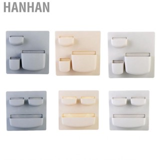 Hanhan Bathroom Storage Rack Wall Mounted Box Holder Kitchen Organizer for Household