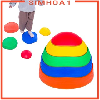 [Simhoa1] ของเล่นหินแม่น้ํา ถอดออกได้ หลากสี สําหรับฝึกประสาทสัมผัส