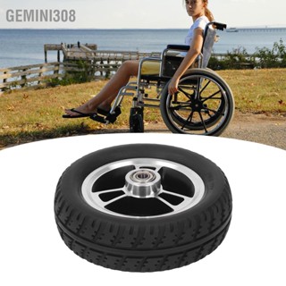 Gemini308 6in รถเข็นล้ออลูมิเนียมทนทาน Hub Quiet Anti Skid ปลอดภัย PU Solid ล้อเปลี่ยน