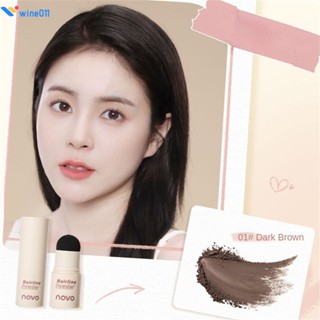 ใหม่ Hairline Powder 2 สีกันน้ำและ Anti-sweat Long Lasting Parity Niche ยี่ห้อนักเรียนสาว Fluffy Powder Repair Volume Powder wine011