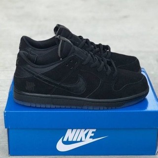 Nike SB DUNK LOW PRO X GOOD FAKE UNDEFEATED ALL BLACK พรีเมี่ยม