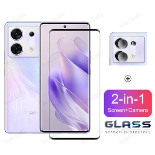 Infinix Zero 30 5G Tempered Glass Full Cover Film for Infinix Zero 5G 2023 X Pro Neo Ultra Note 30 VIP 5G 12 G96 11s 10 Pro 4G 2 in 1 Camera Lens Glass Screen Protector