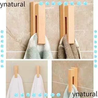 Ynatural ชั้นวางผ้าขนหนู แบบไม้ สีกากี คุณภาพสูง สําหรับห้องครัว