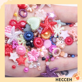 Hecceh ชุดไข่มุกเทียม เรซิ่น 4-20 มม. 45 กรัม ต่อล็อต สําหรับงานฝีมือ Diy สุ่มแบบ