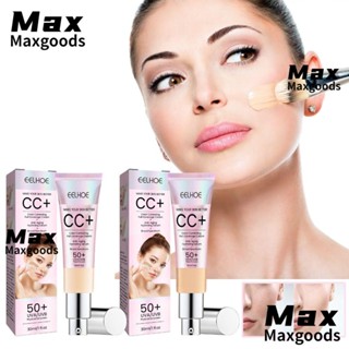 Maxg CC ครีมแต่งหน้า SPF50 เครื่องสําอาง เนื้อบางเบา ขนาดกลาง