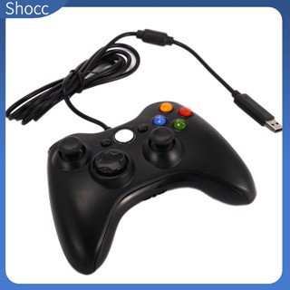 Shocc ตัวควบคุมเกมแพด Usb สําหรับ Xbox 360 Xbox 360 Slim Windows 7 8 10 Microsoft PC Game