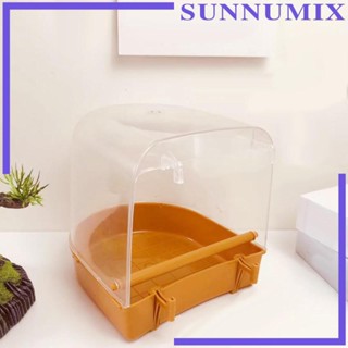 [Sunnimix] อ่างอาบน้ํานกแก้ว แบบใส อุปกรณ์เสริม สําหรับกรงนกแก้ว