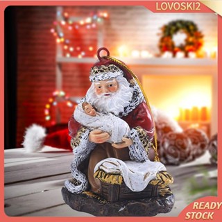 [Lovoski2] จี้เรซิ่น รูปตุ๊กตา Weihnachtsdekoration น่ารัก สําหรับแขวนตกแต่งต้นคริสต์มาส ในร่ม DIY