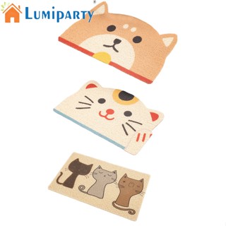 Lumiparty เสื่อรองนั่งชักโครก กันลื่น กันน้ํา ลายแมวน่ารัก สําหรับกระบะทรายแมว