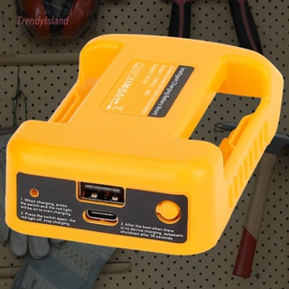 อะแดปเตอร์ชาร์จเร็ว แบบพกพา TYPE-C+USB PD18W QC3.0 สําหรับแบตเตอรี่ลิเธียม Makita Dewei Miwoqi 18V [TrendyIsland.th]