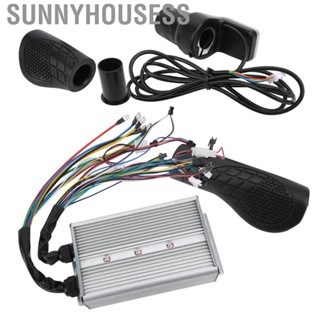 Sunnyhousess Throttle Grip for Scooter 36V/48V 1500W Brushless Controller and 124DX LCD Half Twist Set Electric