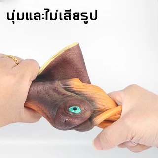 COD🦖หุ่นมือไดโนเสาร์ ยางนิ่ม สมจริง รูปสัตว์ ของเล่น ของขวัญ สําหรับเด็ก เกมจินตนาการ ปาร์ตี้