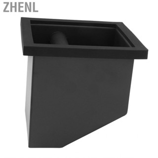 Zhenl Coffee Knock Box Rubber PTFE Steel Black Knocking Slag Bucket for Cafe